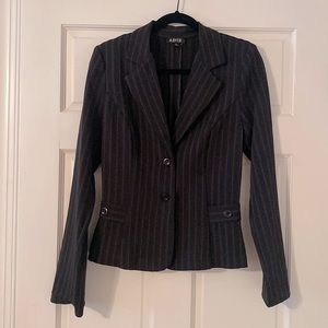 A. Byer medium black and orange stripe blazer
